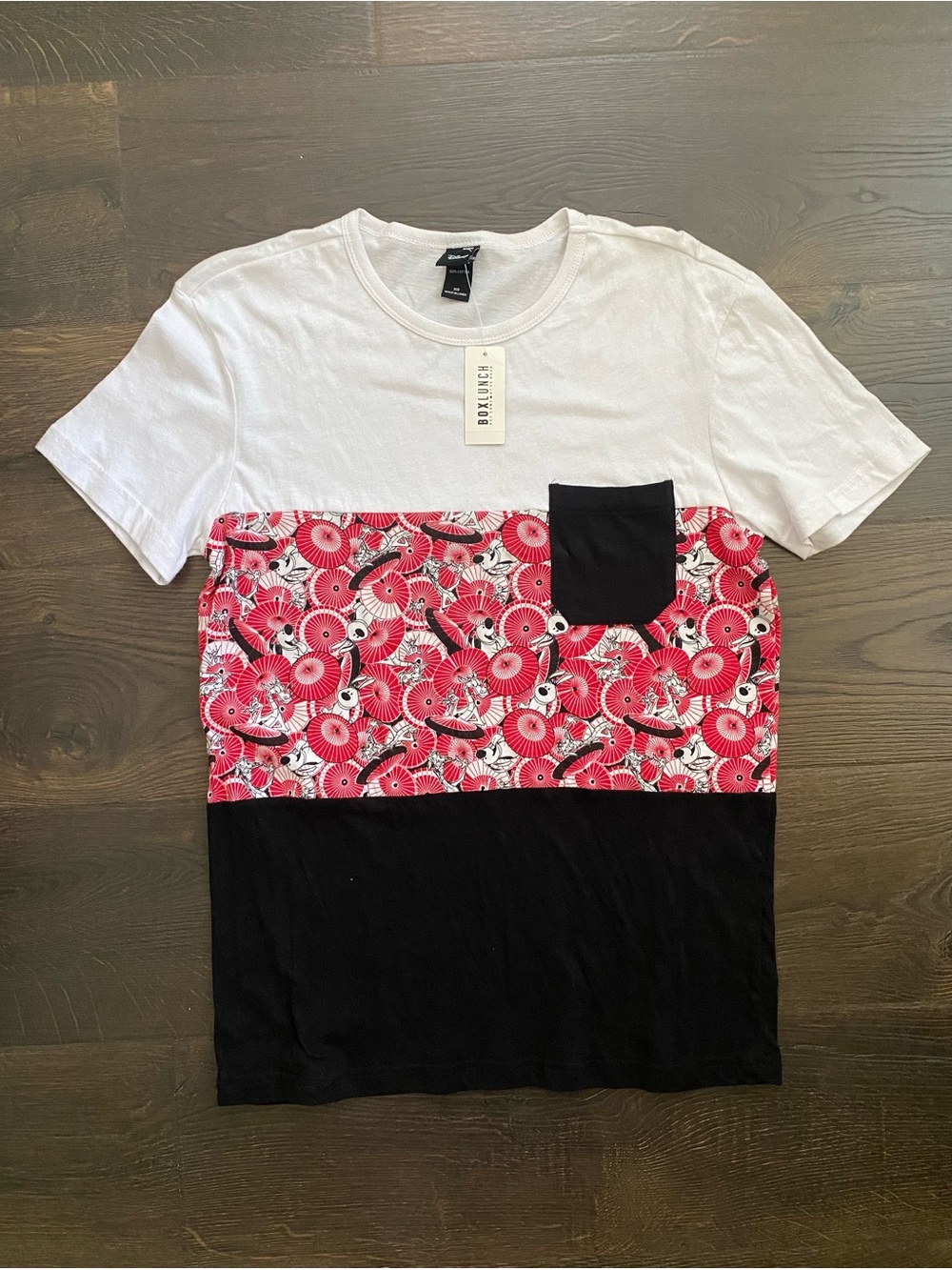 BoxLunch Disney Mulan Color Block Tee Men’s XS Pocket T-Shirt